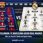 aufstellungen: teilnehmer: fc barcelona gegen real madrid